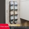 Bathroom Slipper Rack Wall Mount Shoe Organizer Storage Rack Toilet Hanging Holder Balcony Drying Shelf Bathroom Accessories