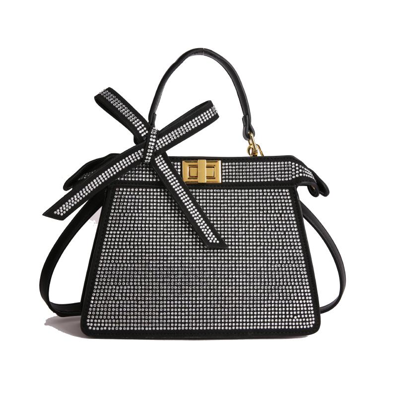European and American New Diamond-encrusted Handbag Fashionable Retro Full Diamond Shoulder Messenger Chain Women's Bag