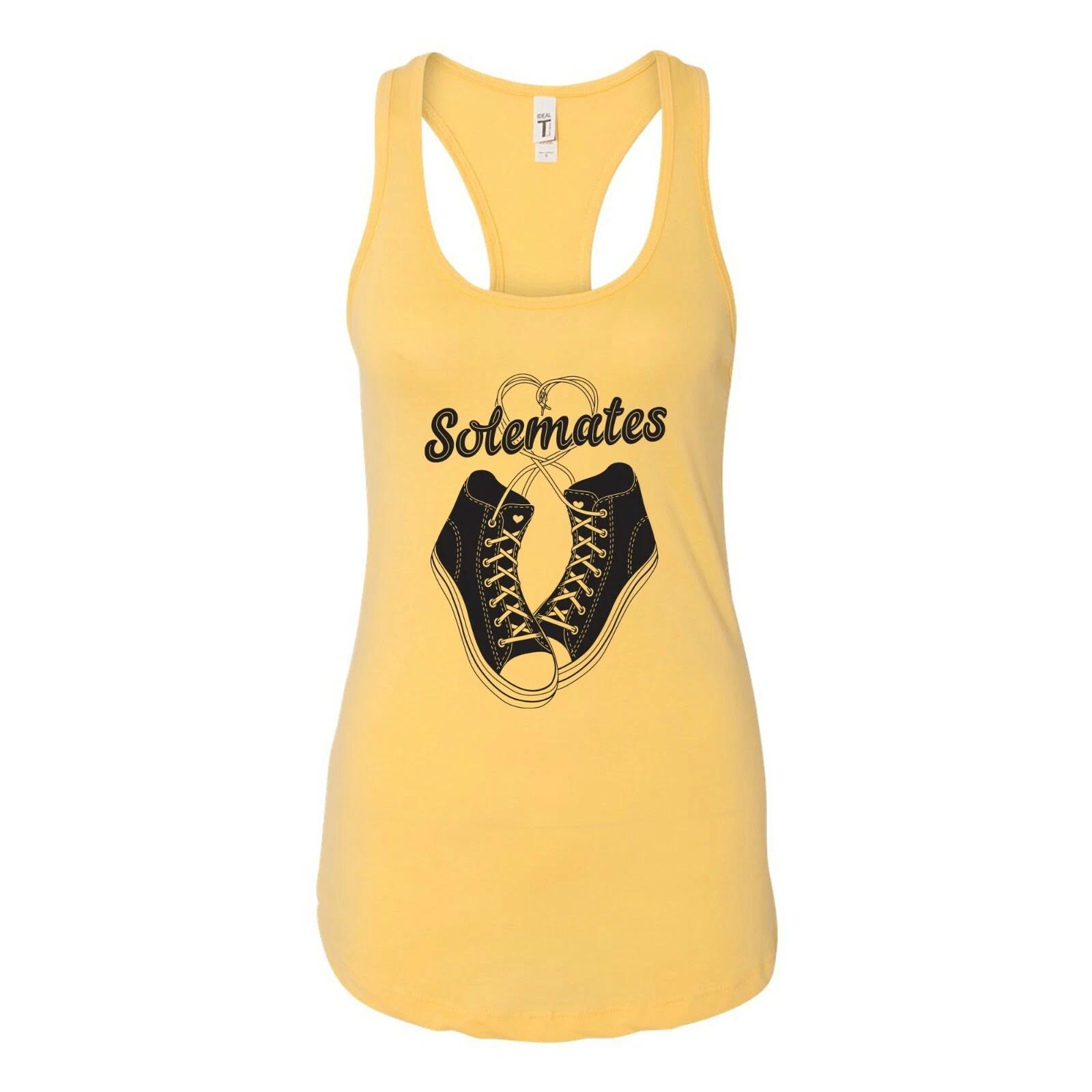Solemates - Valentines Day Anniversary Sweet Womens Ladies Racerback Tank 3XL
