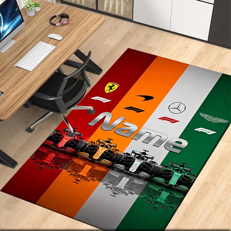 Custom Name Printed Carpet Rug For Office Chair Living Room Bedroom Kitchen Room Decor Gifts