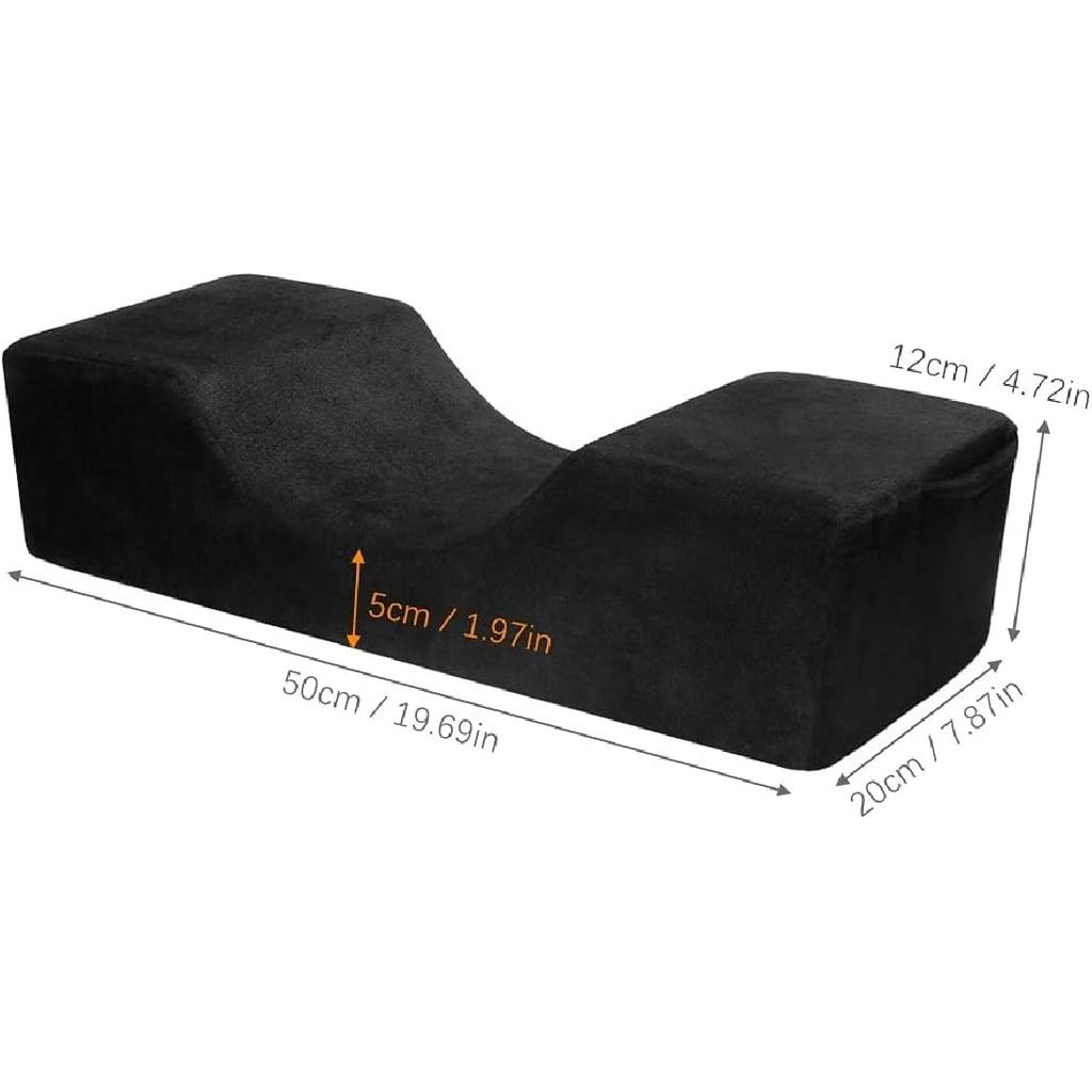 Grafting Eyelashes Soft Memory Foam Pillow with Pocket U Shape Eyelash Extension Pillow Beauty Salon Makeup Tool (Pea Green)