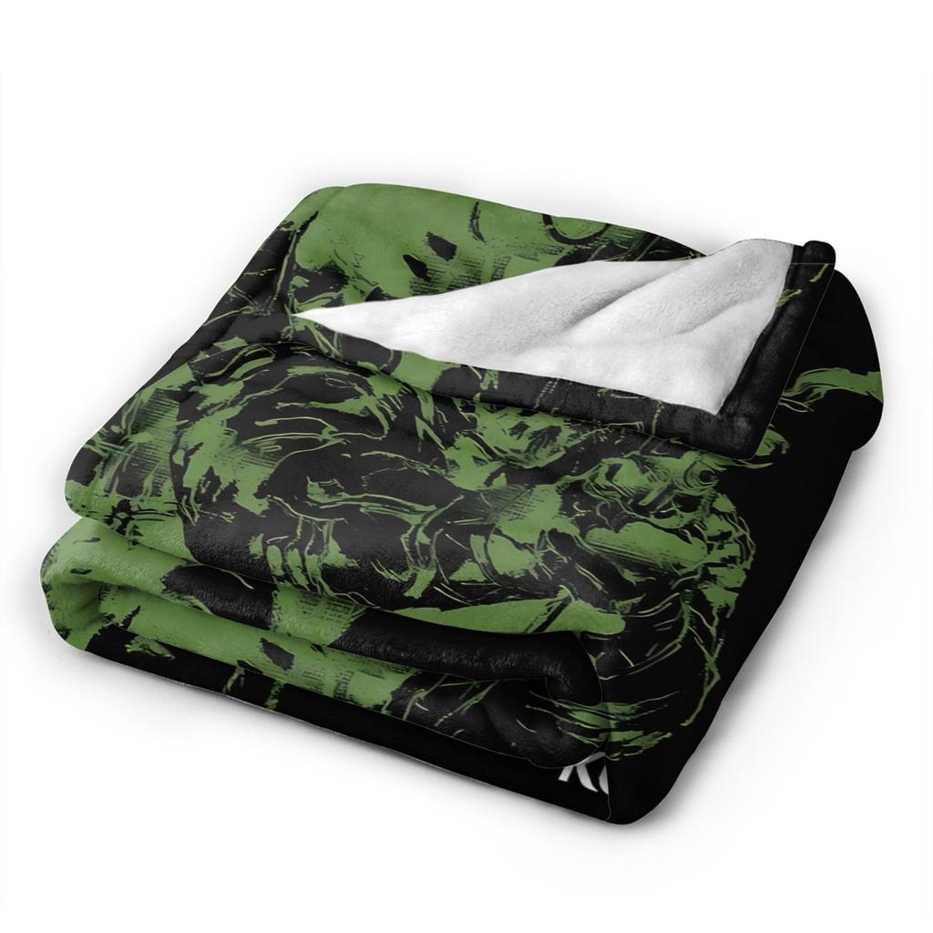 Metal Gear Solid Game  Blanket  Super Warm Print Plush Throw Blanket For Outdoor Travel Flannel Bedspread Bed Cover