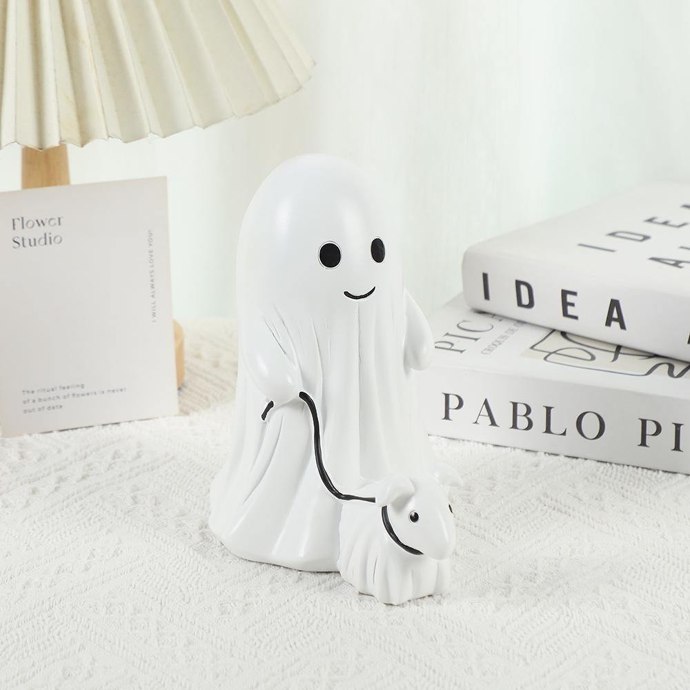 

Новое украшение в виде куклы-призрака, креативный сувенир на Хэллоуин для дома, для рабочего стола, для пары, на годовщину, забавный 11*15*15cm