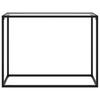 Console Table Transparent 100 X 35 X 75 Cm Tempered Glass