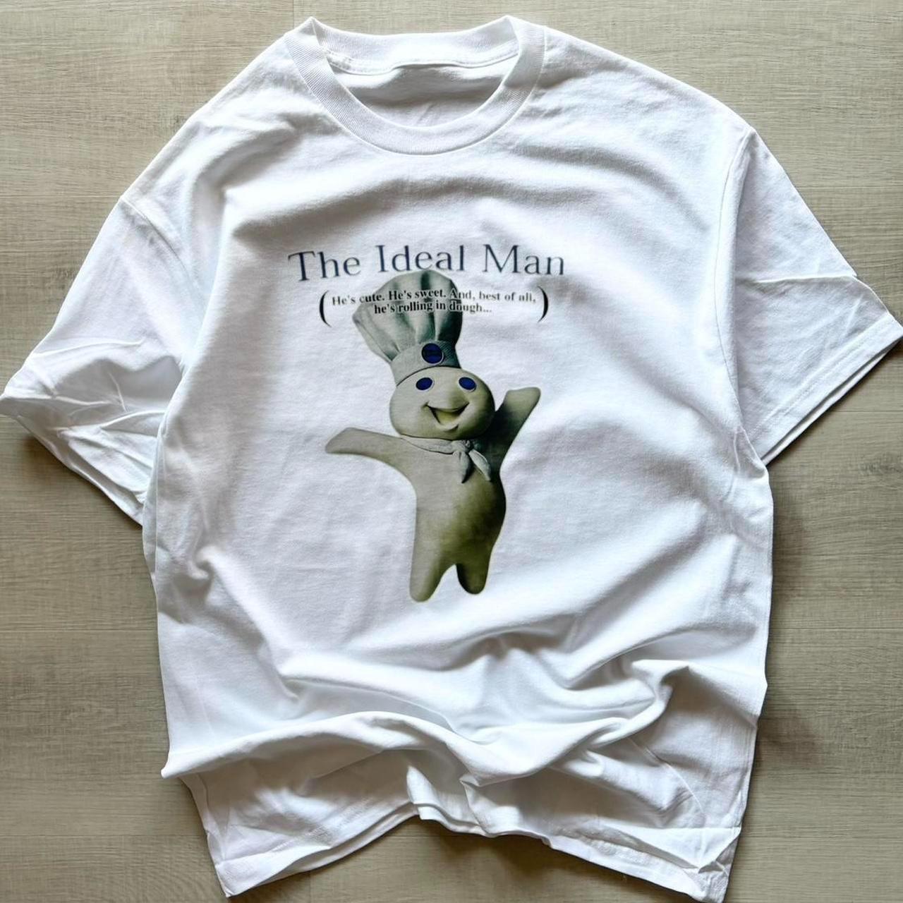 Pillsbury Dough Boy Ideal Man Graphic Tee Retro Vintage Shirt Reprint S-5XL XXXL
