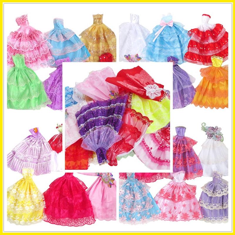 Yamonle Dress-Up Doll Half-Wrap Skirt: Wedding Princess Gown for Dolls