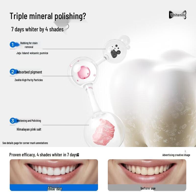 Half-and-Half Zeolite Whitening Toothpaste