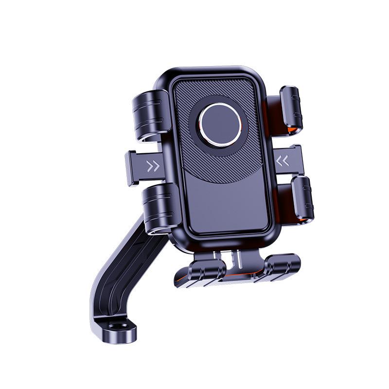 New Cartoon Six-Claw Rearview Mirror Phone Holder for Electric Vehicles, Motorcycles, and Bicycles