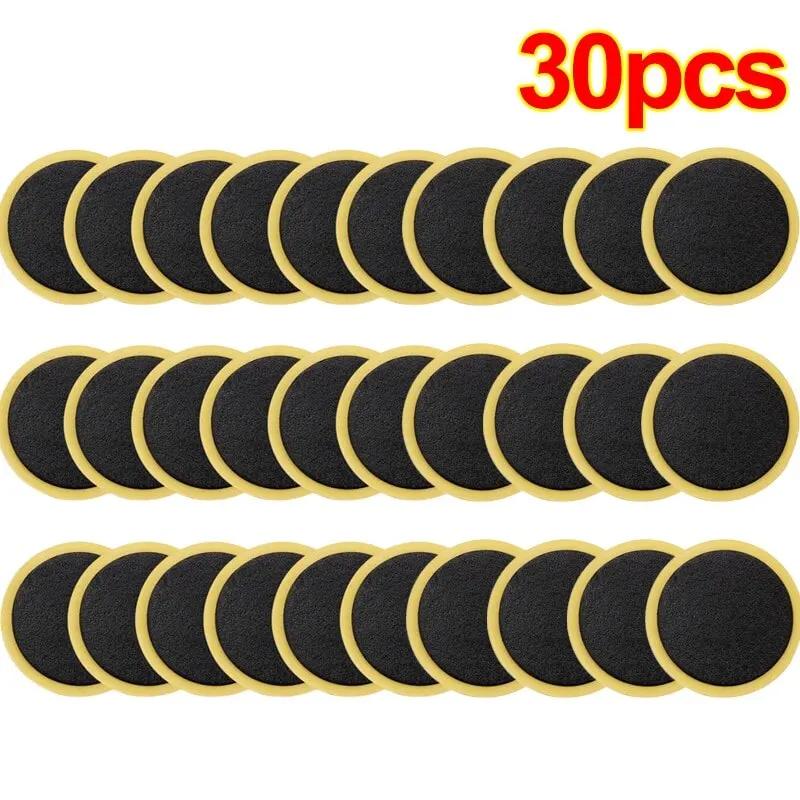 30/20/10PCS Bicycle Glue-free Tire Patches Tool Quick Repairing Tyre Protection Patch Adhesive Quick Drying Bike Accessories