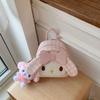 Schoolbag Korean version ins cute pink rabbit backpack female sweet can bow fashion versatile student cute backpack