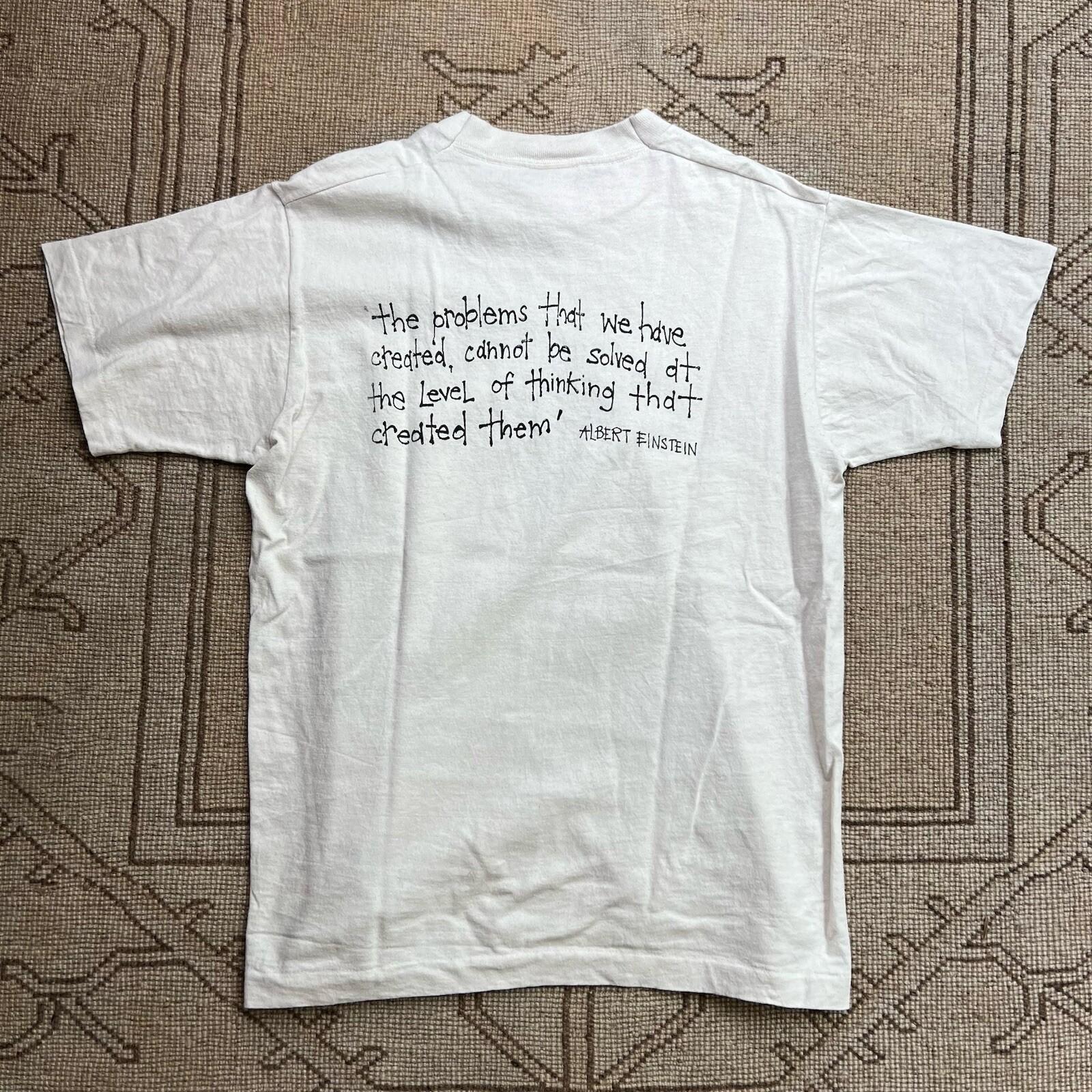 Vintage Albert Einstein Single Stitch 90s Fruit Of The Loom Science T Shirt Med XXXL