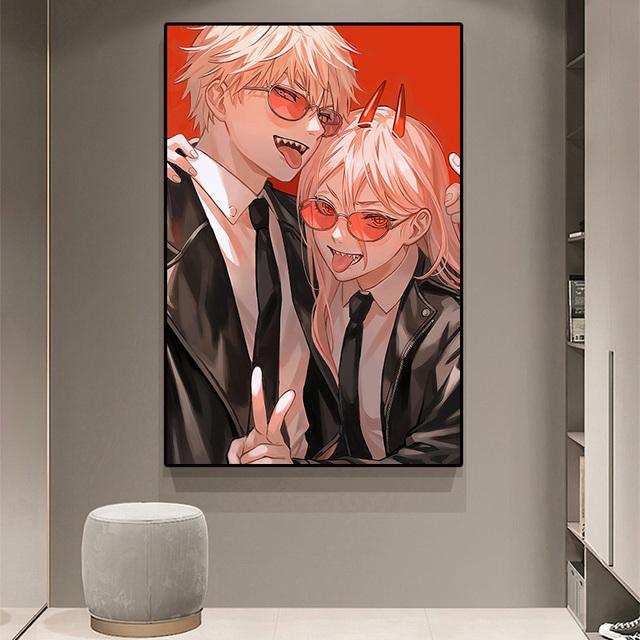 Japanese Action Anime Cartoon Chainsaw Children's Room Art