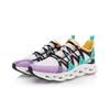 Li Ning Arc Leather Fabric TPU Shock Absorption Non-Slip Low-Top Running Shoes Men Sneakers White Purple Green ARHQ057-4