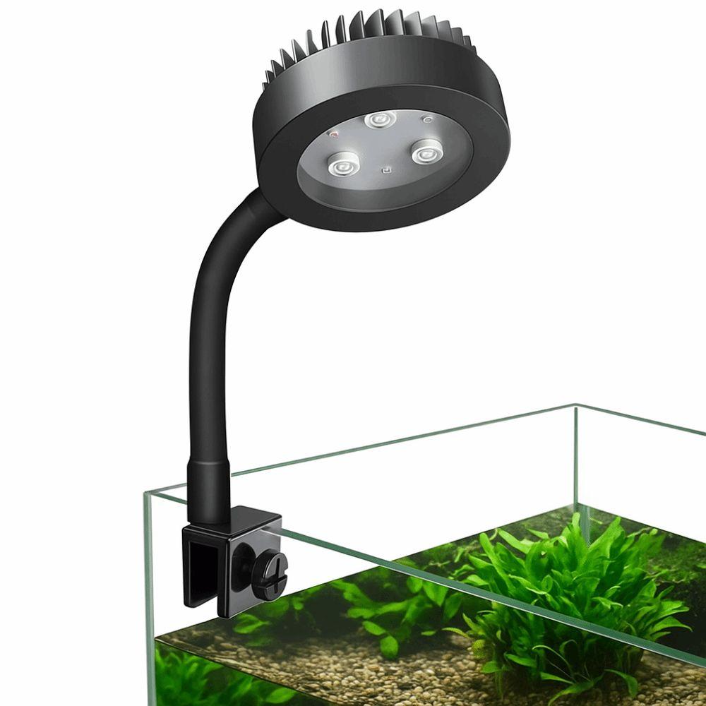 3 Color Modes Fish Tank Clip Lamp Adjustable Focus Spotlight  South American Fish Tank