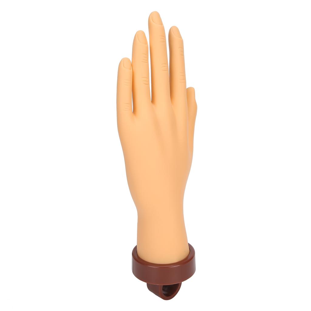 Nail Art Practice Hand Flexible Bendable Mannequin Hand Fake Hand for Nail Art Practice with Bracket