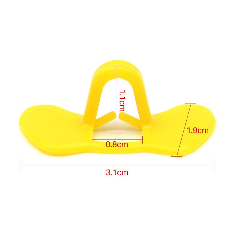 100 шт. Куриные очки Желтые Пластиковые Без болта Куриные очки Очки против клевания для Курицы Фазана Птицы Оборудование 100pcs жёлтый
