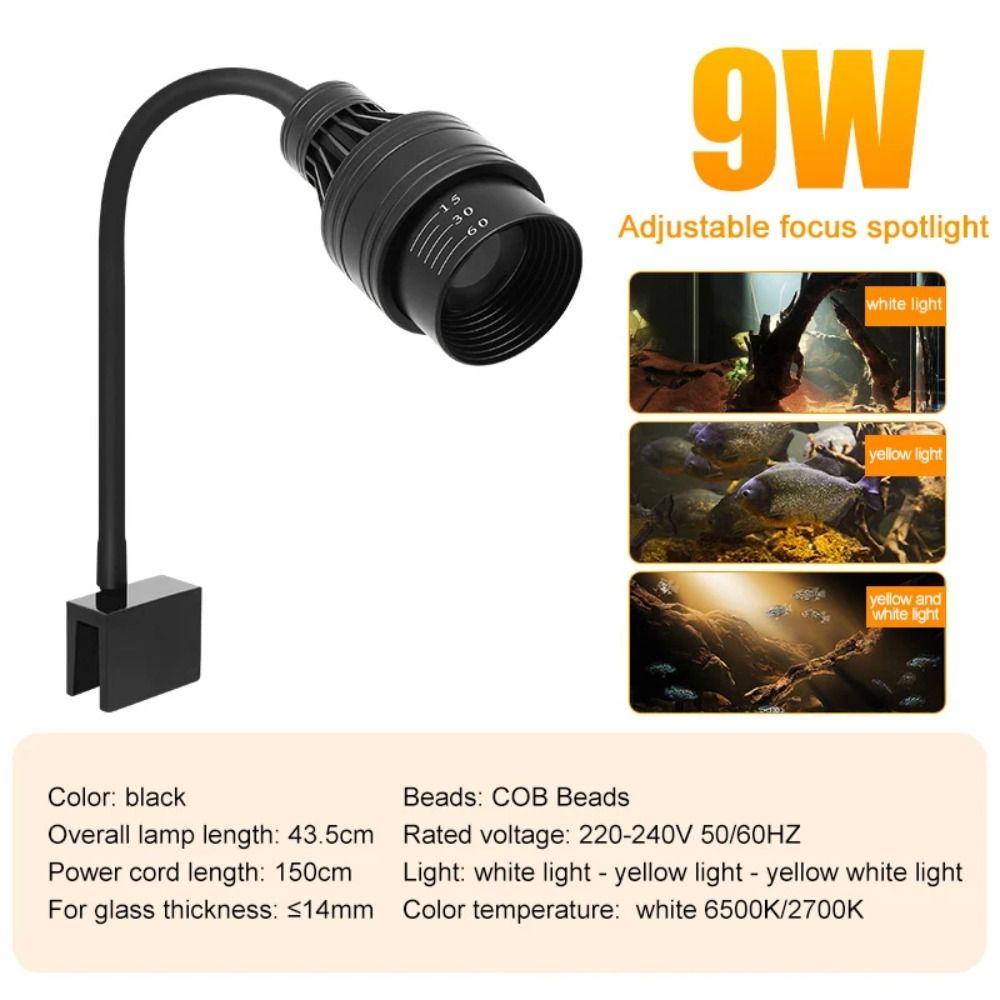 Adjustable Focus Aquariums Fish Tanks Spotlight Aquarium Plants Grow Lamp  Aquatic Plant Grow