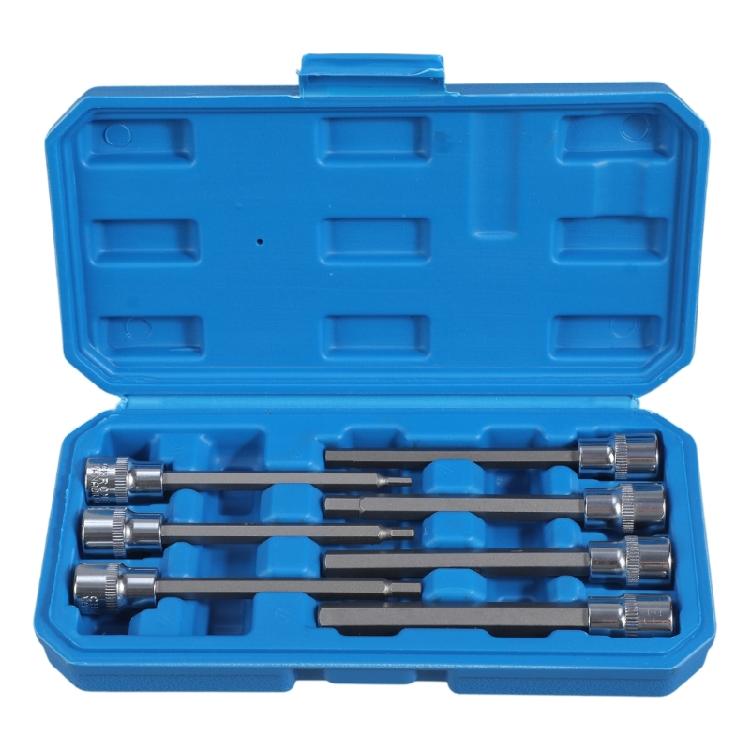 

Extra Long Torx/Allen Star Bit Socket Set 7 Pieces for CR-V Steel 3/8 Drive