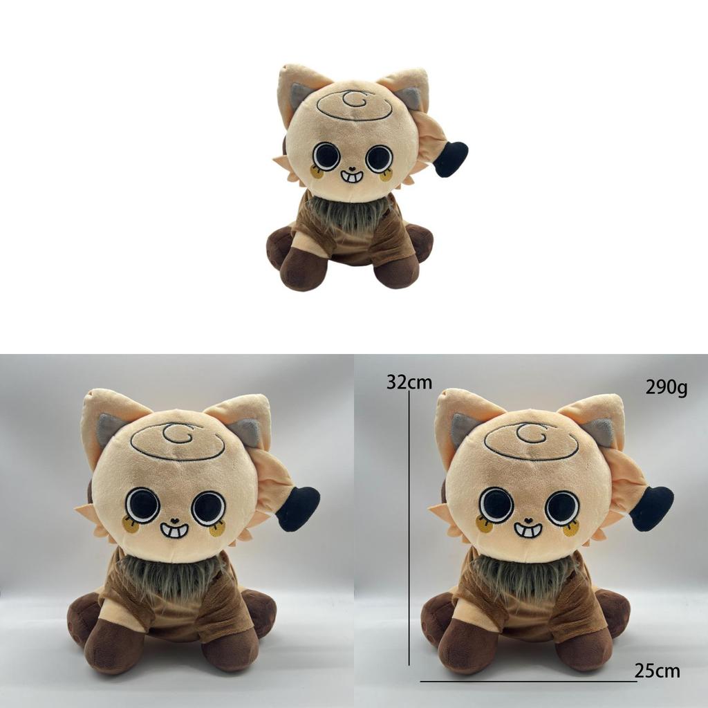Dandys World Plush Cat Toy With Soft Short Plush For Kids And Adults