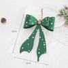 Wrought Iron Christmas Bow Ornament Bowknot Design Christmas Hanging Decor  Window Display