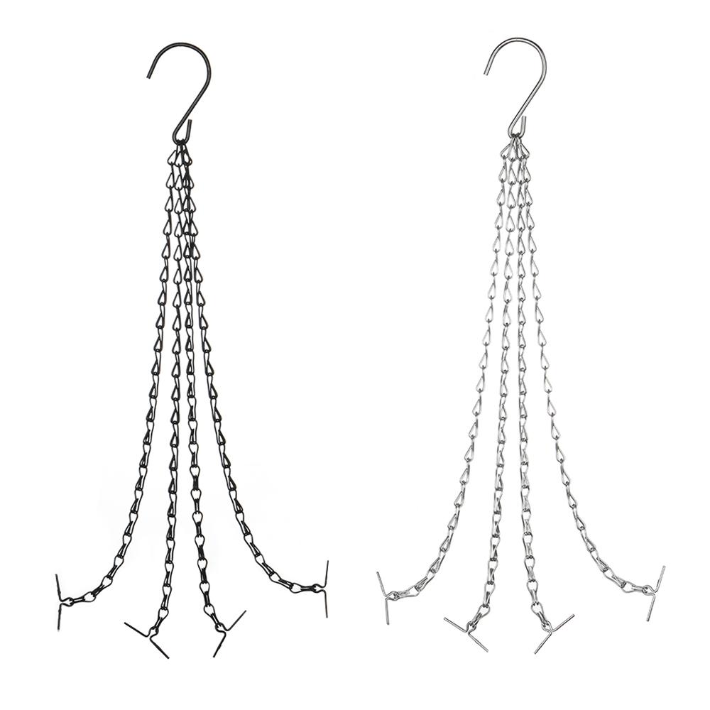 1Pc Flower Pot Hanging Basket Chain Replacement Plant Hanger Iron Flower Pot Bird Feeders Hanging Basket Chain Other Ornaments
