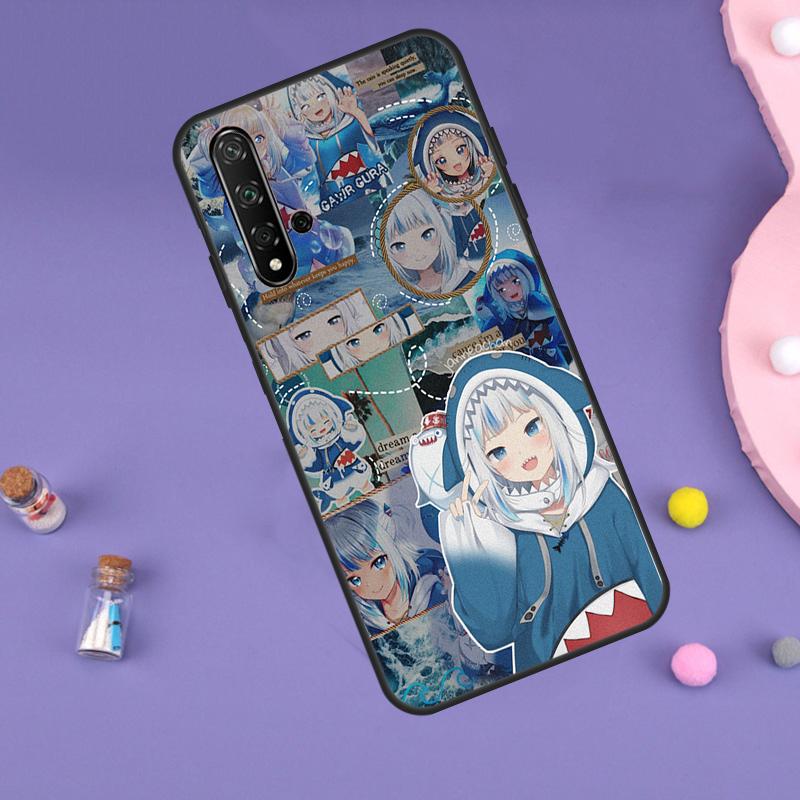 Gawr Gura Hololive Girl For Huawei Nova 5T 9 10 SE 7i 8i 11i 12i Y60 Y61 Y70 Y72 Y73 Y90 Y91 P20 P40 P30 Lite Case