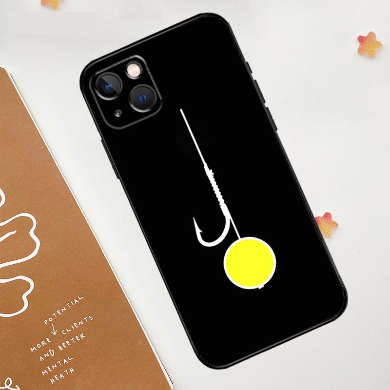 Fish Hook Fishing Case For iPhone 17 Pro Max 17 Air 15 14 13 12 11 16 Pro Max mini 16e 15 16 Plus Funda Cover