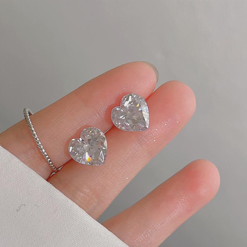 S925 Silver Stud Earrings Women's Ear Hole Earrings Niche Design Earbone Studs High-end Earrings