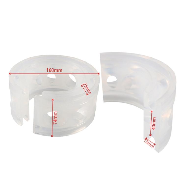 2Pcs Universal White Car Shock Absorbers Power Auto Buffer Spring Bumper