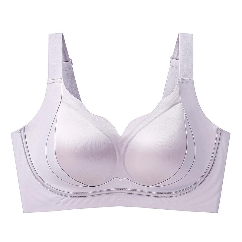 Underwear Women's Seamless Gathering Bra with Anti Sagging Support Women's Bra Simple and Smooth Surface Bra Push Up Bra