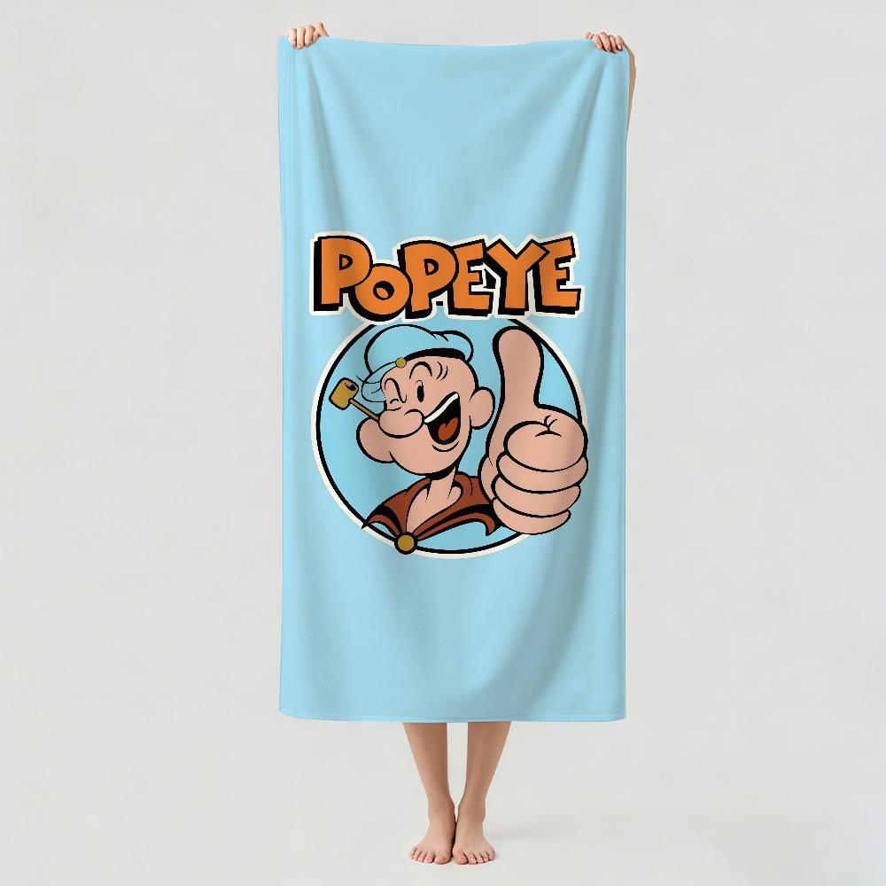 Cartoon funny P-PopeyeS Towel Drying Bath Towel Applicable To Light Swimming Camping Yoga Beach Out