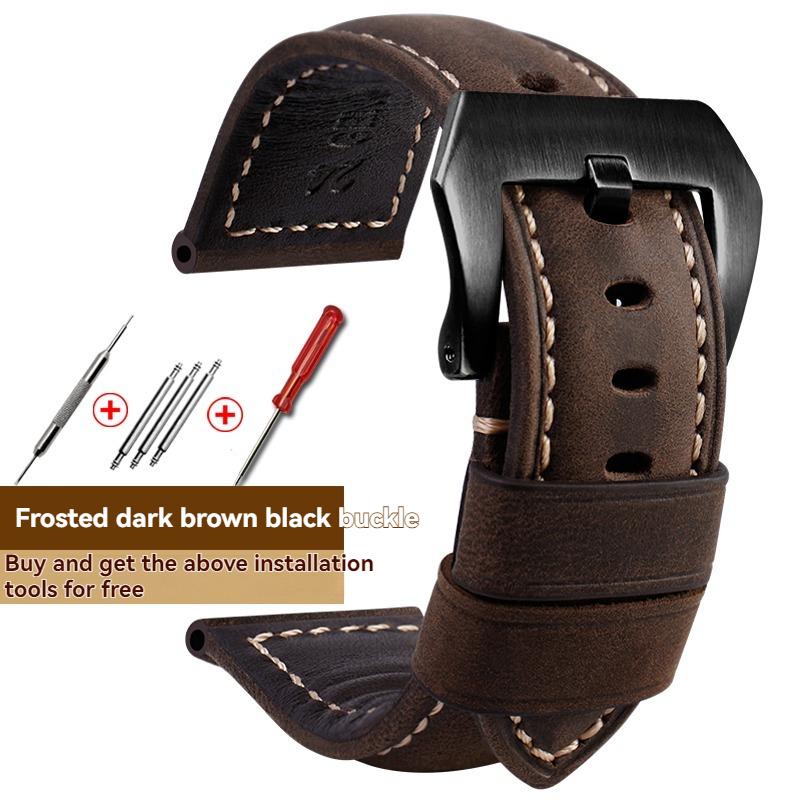 Handgefertigtes Echtlederarmband für Panerai PAM 441/PAM 111/PAM 386, 20mm 22mm 24mm 26mm Herren Luxus-Uhrenarmband Ersatz