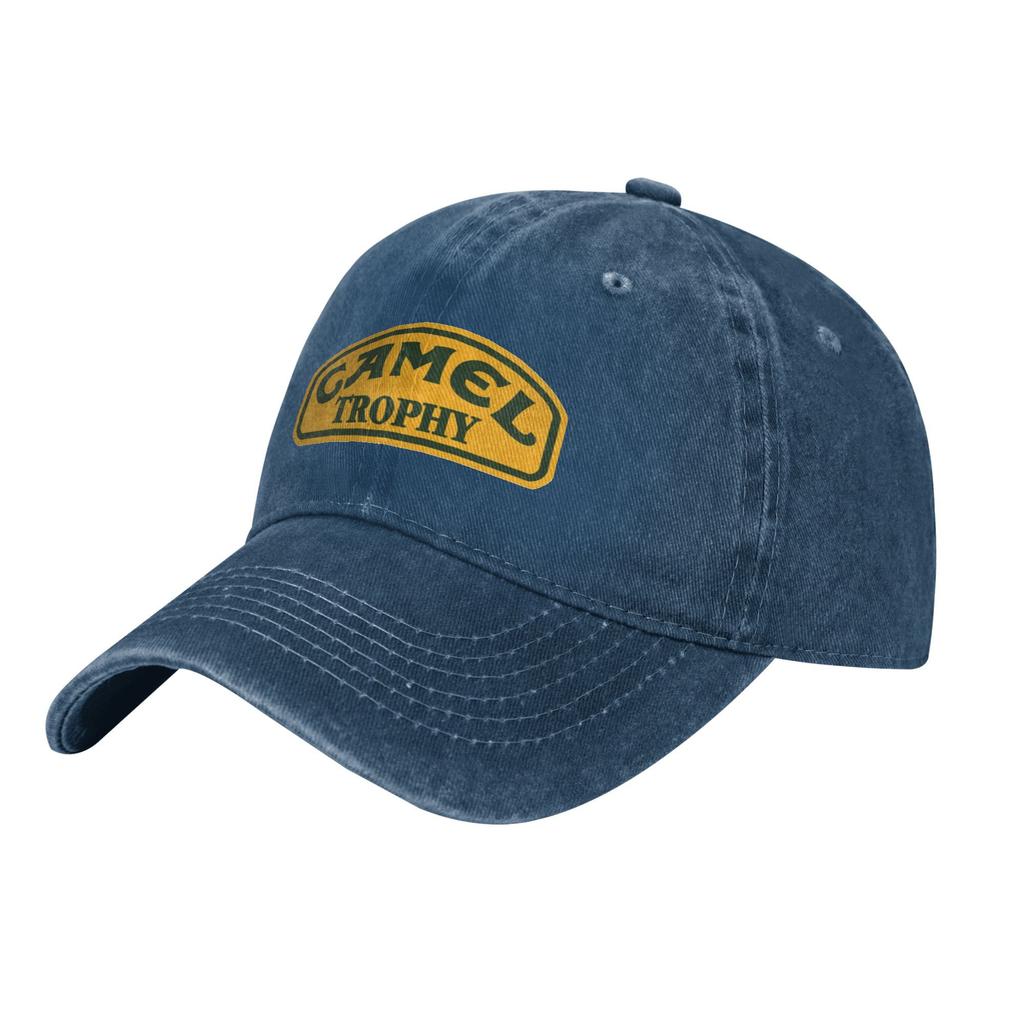 Classic Camel Trophy Baseball Caps Unisex Style Distressed Denim Headwear  Outdoor Activities Adjustable Fit Caps Hat