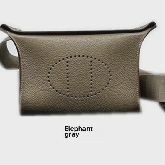 Luxusní kabelka Evelyn z hovězí kůže: Unisex podnos na večeři, design na hrudník, pas, rameno a crossbody