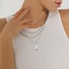 U7 Vigin Mary Necklaces 22" Chain 3D Embossed Vigin Mary Oval Coin Pendant Medallion Religious Christian Dainty Jewelry Gift