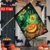 2D Flat - 2D Flat Trick Or Treat for Halloween_ Pumpkin Garden Flag_ 3 (6)Pcs  Outdoor Garden Flag Double-Sided Home Decoration Courtyard Decoration O