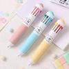 10 Color Cartoon Press Pen 0.8mm Mechanical Ballpoint Pen Colorful Drawing Ballpoint Pen Student Gifts Children's Prizes