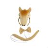 Animal Horse Costume Accessories Ears Headband Bow Tie Tail Fancy Kits for Stage