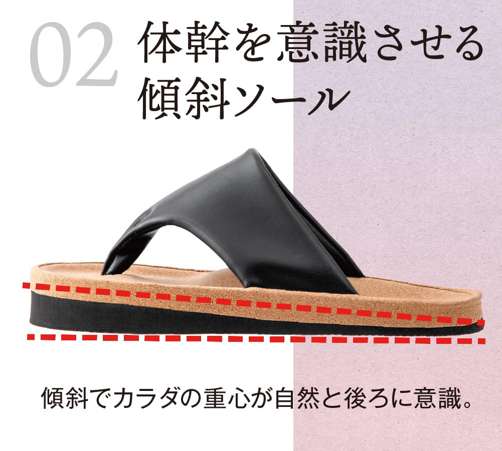 Alphax Women's Sliet Hanao Indoor Core Training Slippers, Open Front, Black, Sizes 23.0cm-25.0cm