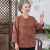 Elderly Women's Loose-Fit Casual Blouse