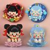 Nezha Aobing Micro Building Blocks Shengongbao Cartoon 3D Assembly Model Guardian Beast Mini Bricks Toys For Kids Gift