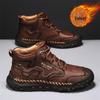 Martin Men's Winter Boots: Large Size, Anti-Cold, Plus Velvet, Warm Outdoor Sports and Casual Shoes