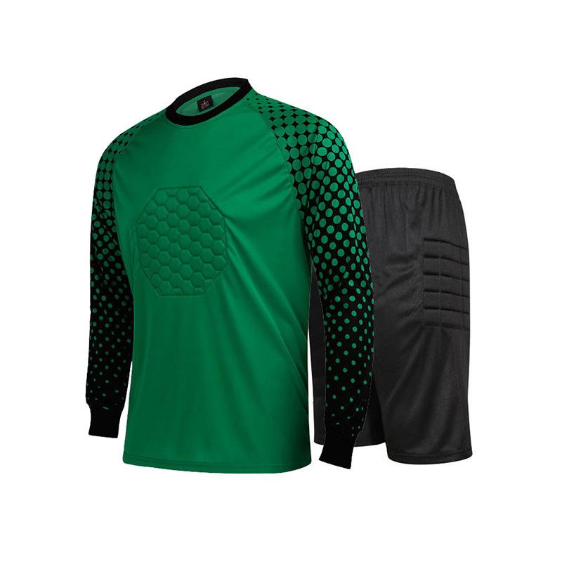 Football Jersey Goalkeeper Goalkeeper Jersey Set Adult Children Long-sleeved Gantry Game Training Jersey Wholesale Foreign Trade