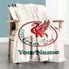 Liverpool Personalizovaná deka se jménem Lehká přizpůsobitelná deka Hřejivá dekorace Vhodná na zdřímnutí, do postele, na pohovku, do domácnosti Ideální pro všechna roční období