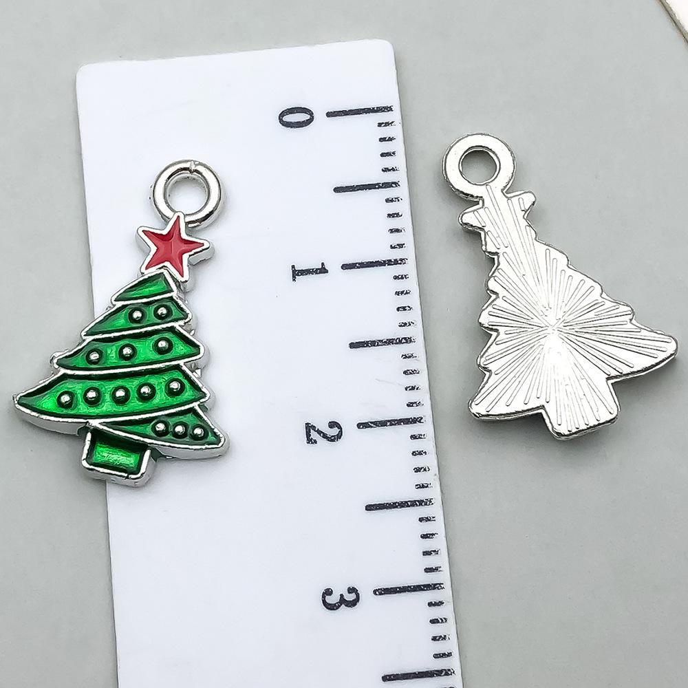 20-Piece Christmas Oil Drop Jewelry Set: Santa, Snowman, Bell, Elk Bracelets & Pendants
