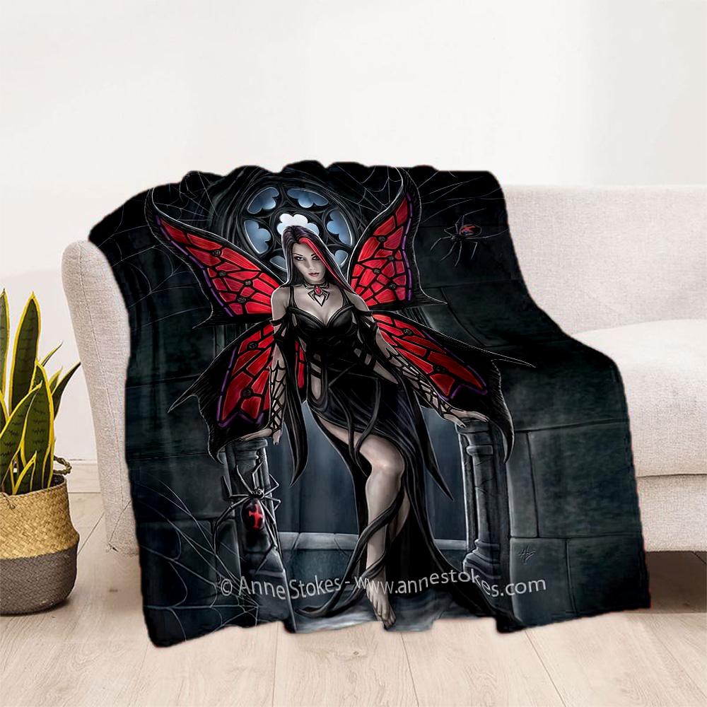 Gothic Style Blanket Comfortable Perfect for Livingroom Bed Seaside Four Seasons Multipurpose Warmthful Decor Best Holiday Gift for Friends Family