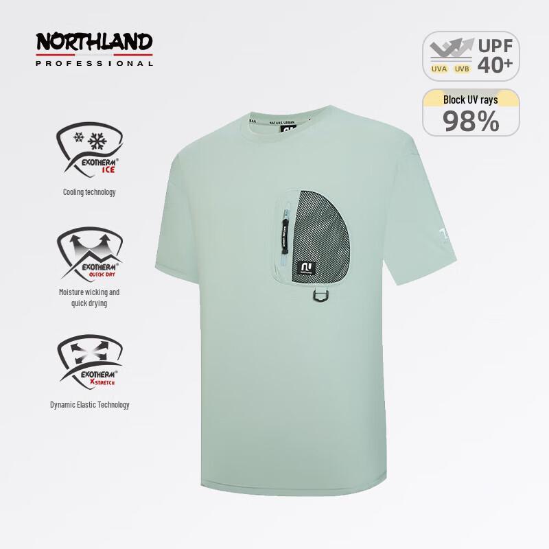 NORTHLAND Unisex Simple Print Short Sleeve T-shirt NTSEN0208S 16080A 3240₽