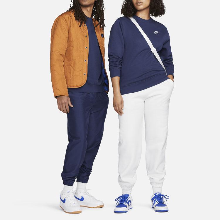 Nike Sportswear Club Fleece Crewneck Midnight Navy/White Unisex Streetwear BV2662-410