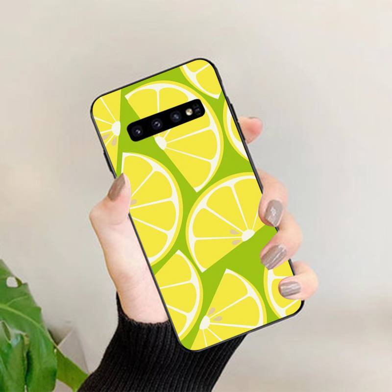 

Summer green leaves fruit lemon Phone Case for Samsung A51 A30s A52 A71 A12 for Huawei Honor 10i for OPPO vivo Y11 cover Huawei P40lite