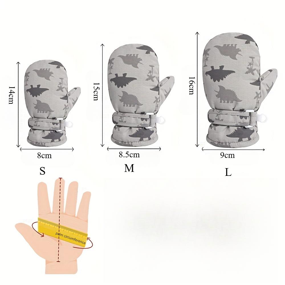 1 Pair of Infant Mittens, Winter Outdoor Quick-Drying Gloves for Boys and Girls, Easy-To-Wear Velvet Warm Mittens for Children